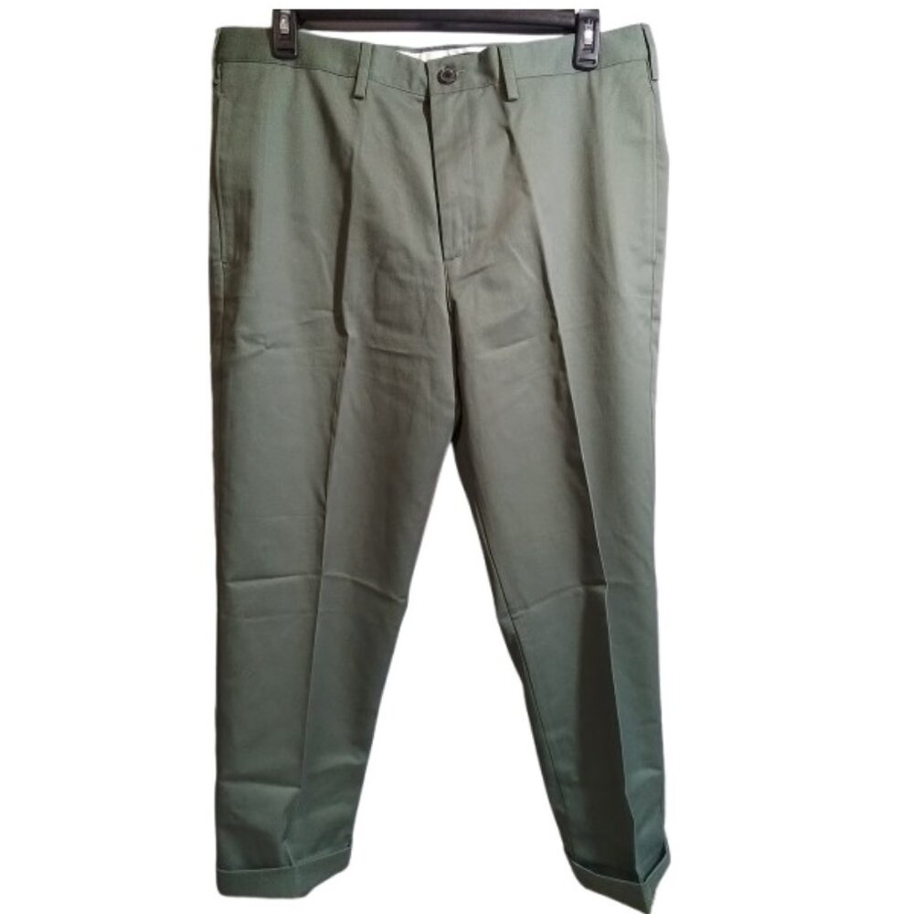 Men's Lands' End Traditional Fit No Iron Chino Pants - Bayleaf - 32x32 - NWOT